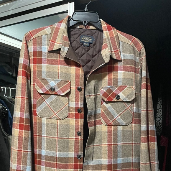 Pendleton quilted shirt jacket LARGE - Picture 1 of 3